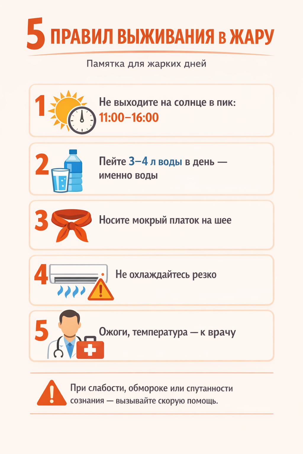 Фото Тепловой удар, ожоги и обезвоживание: в Новосибирске кандидат медицинских наук Новосёлов рассказал, как выжить в аномальную жару 3 - Сиб.ФМ Фото Тепловой удар, ожоги и обезвоживание: в Новосибирске кандидат медицинских наук Новосёлов рассказал, как выжить в аномальную жару 3
